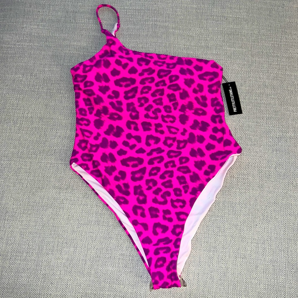 Pink cheetah swimsuit